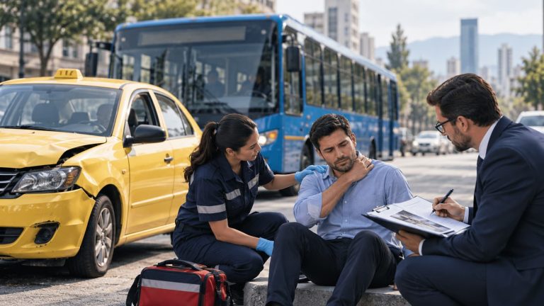 Lesiones como pasajero de bus o taxi: ¿quién responde y cuánto tiempo tiene para reclamar?